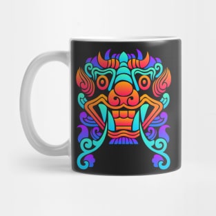 Trippy Psychedelic Rave Chinese Dragon Mug